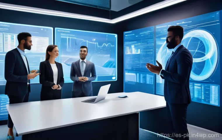 직업 변화에 따른 채용 트렌드 - AI-Powered Inclusive Recruitment**
    A highly detailed, vibrant, and futuristic image depicting a ...